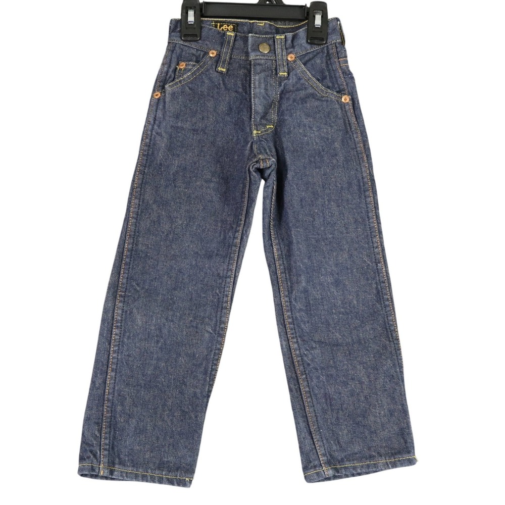 Vintage Lee Riders Denim Jeans Boys 4 Slim Sanforized Union Made USA School